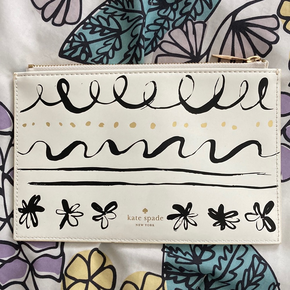 Kate Spade Small Flowered/Swirled Travel Bag